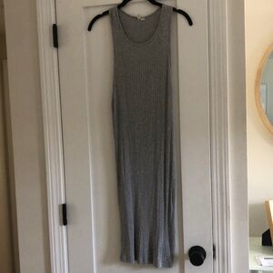 Medium Ribbed racerback cotton dress